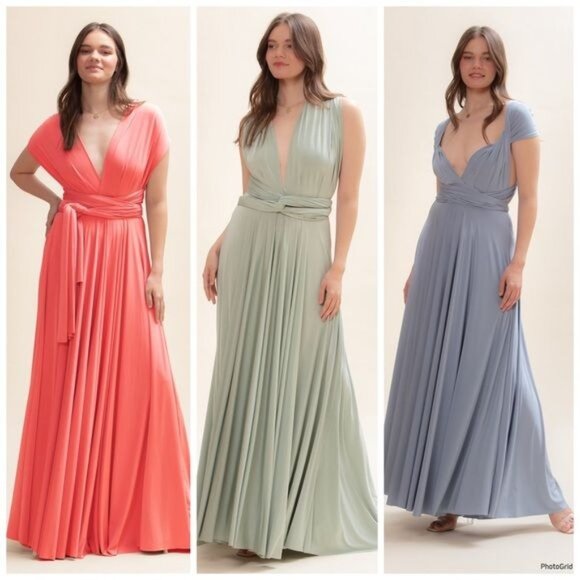 Twobirds NY Classic Ballgown Rosewood color one Size - Picture 14 of 14